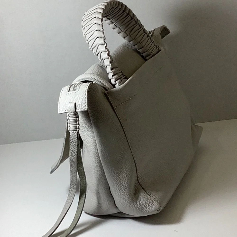 Callista Small Top Handle Bag 23 Stone Grained Leather Note: New without tag